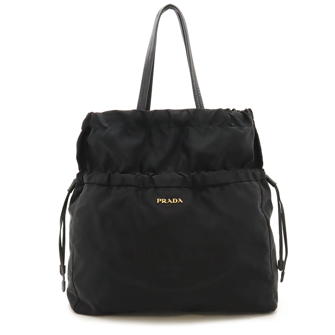 Prada Nylon/Leather Logo Jacquard Handbag Tote BN1758