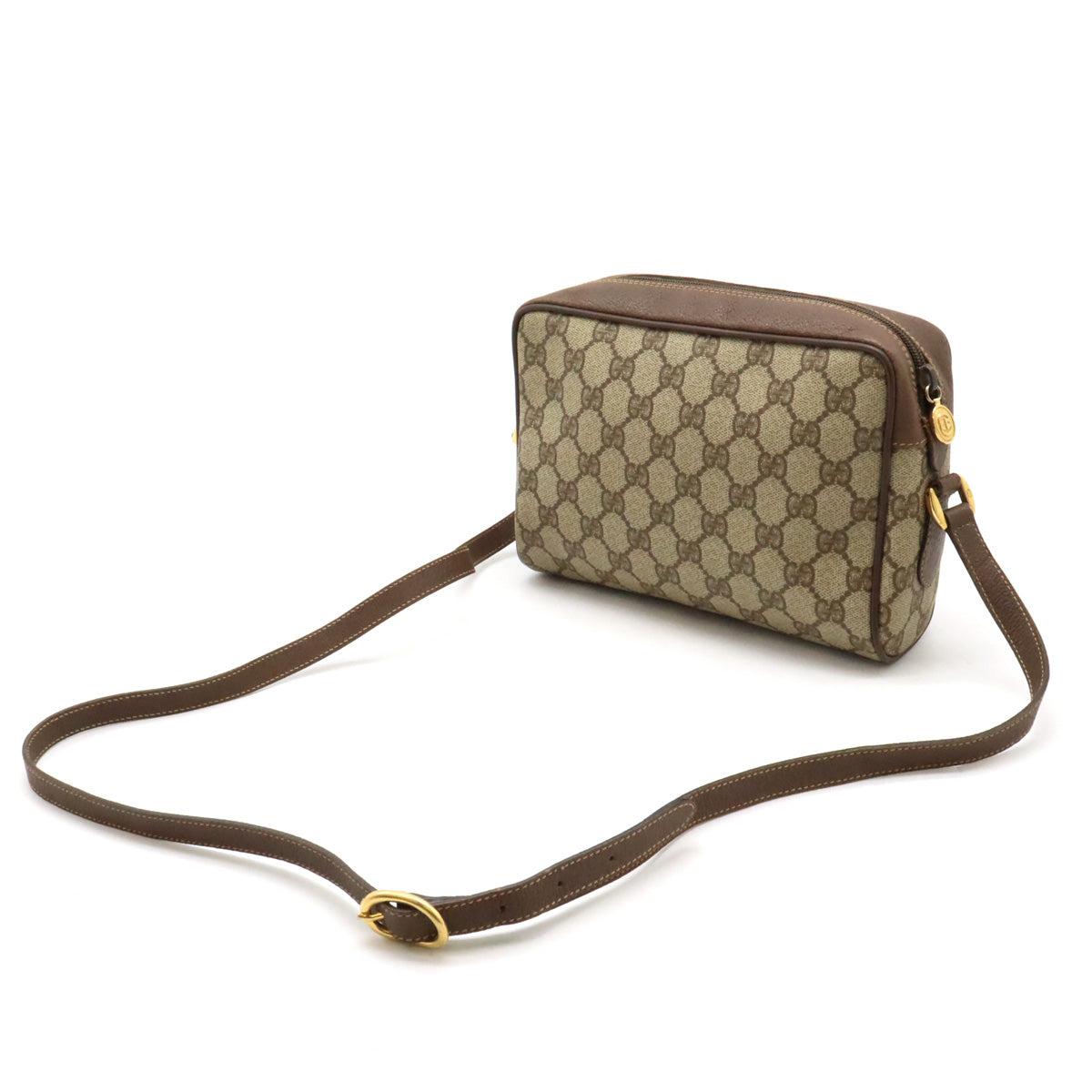 Gucci Old Gucci Sherry Line Shoulder Bag PVC Leather