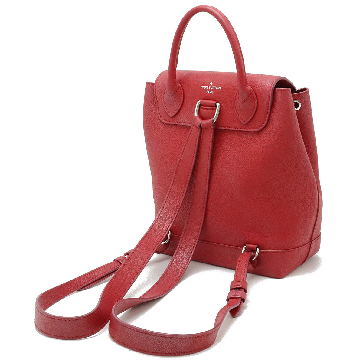 Louis Vuitton Lockme Backpack Red Leather