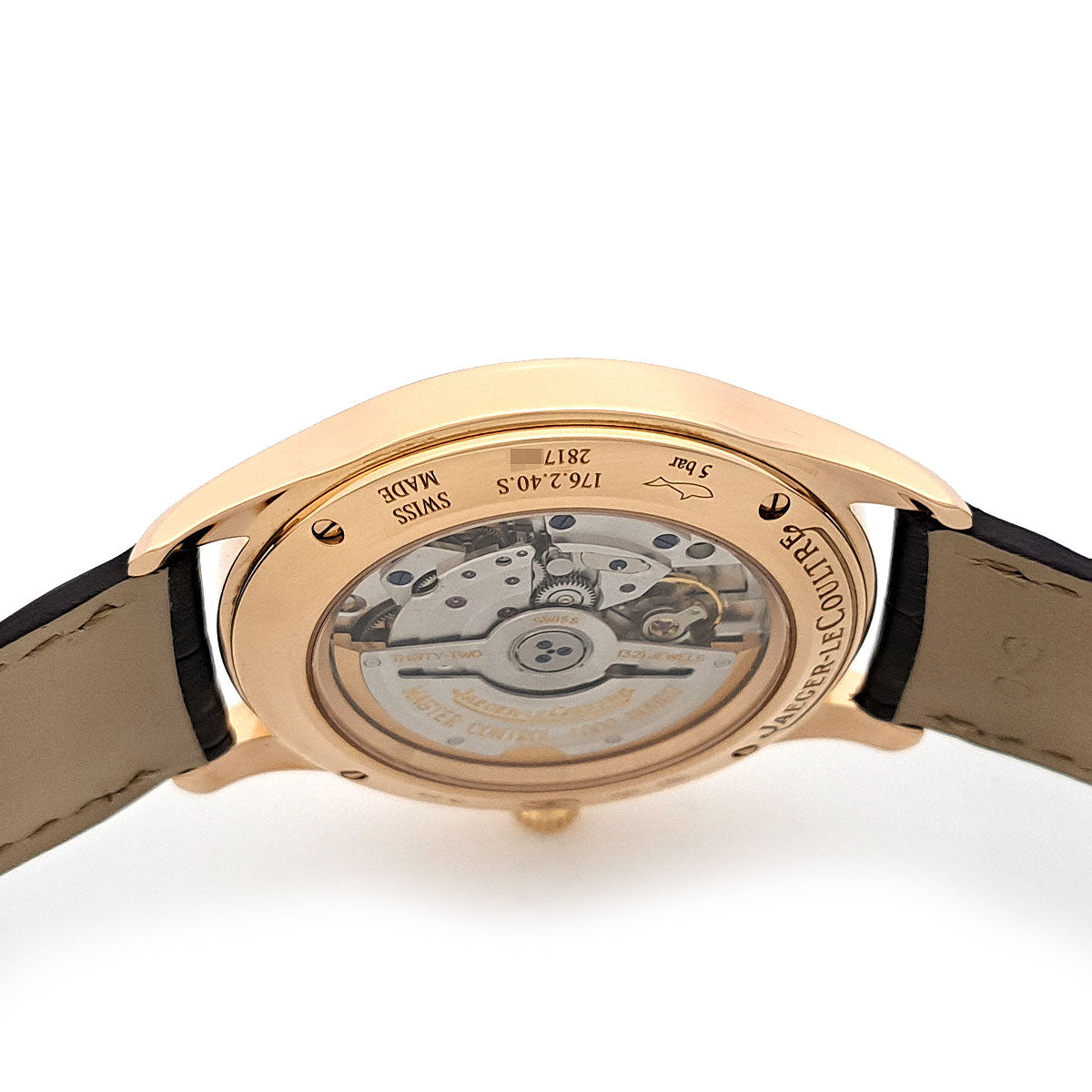 Jaeger-LeCoultre Watch Q1542520 Pink Gold Leather Automatic