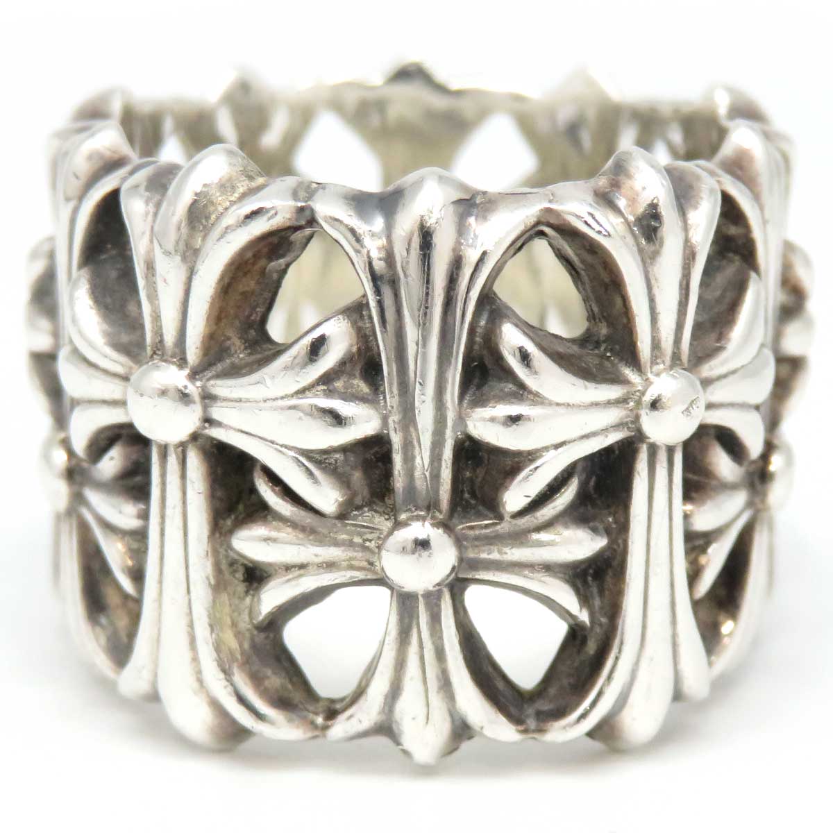 Chrome Hearts SV925 Cemetery Cross Ring