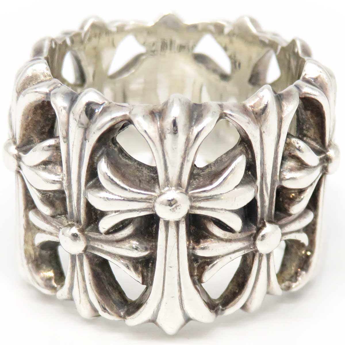 Chrome Hearts SV925 Cemetery Cross Ring