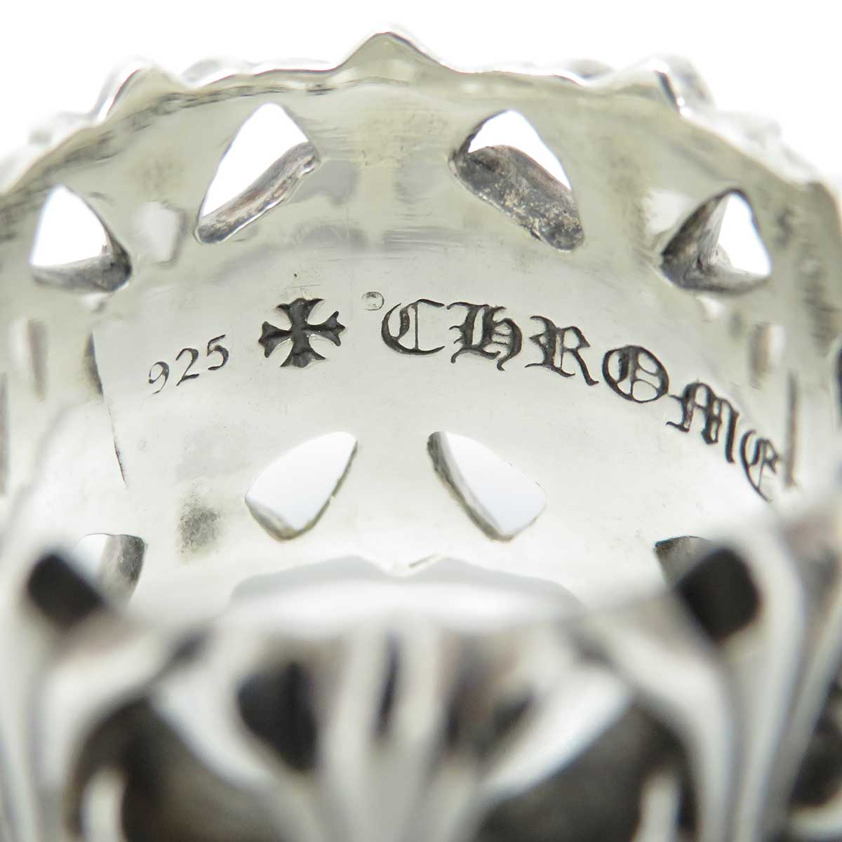 Chrome Hearts SV925 Cemetery Cross Ring