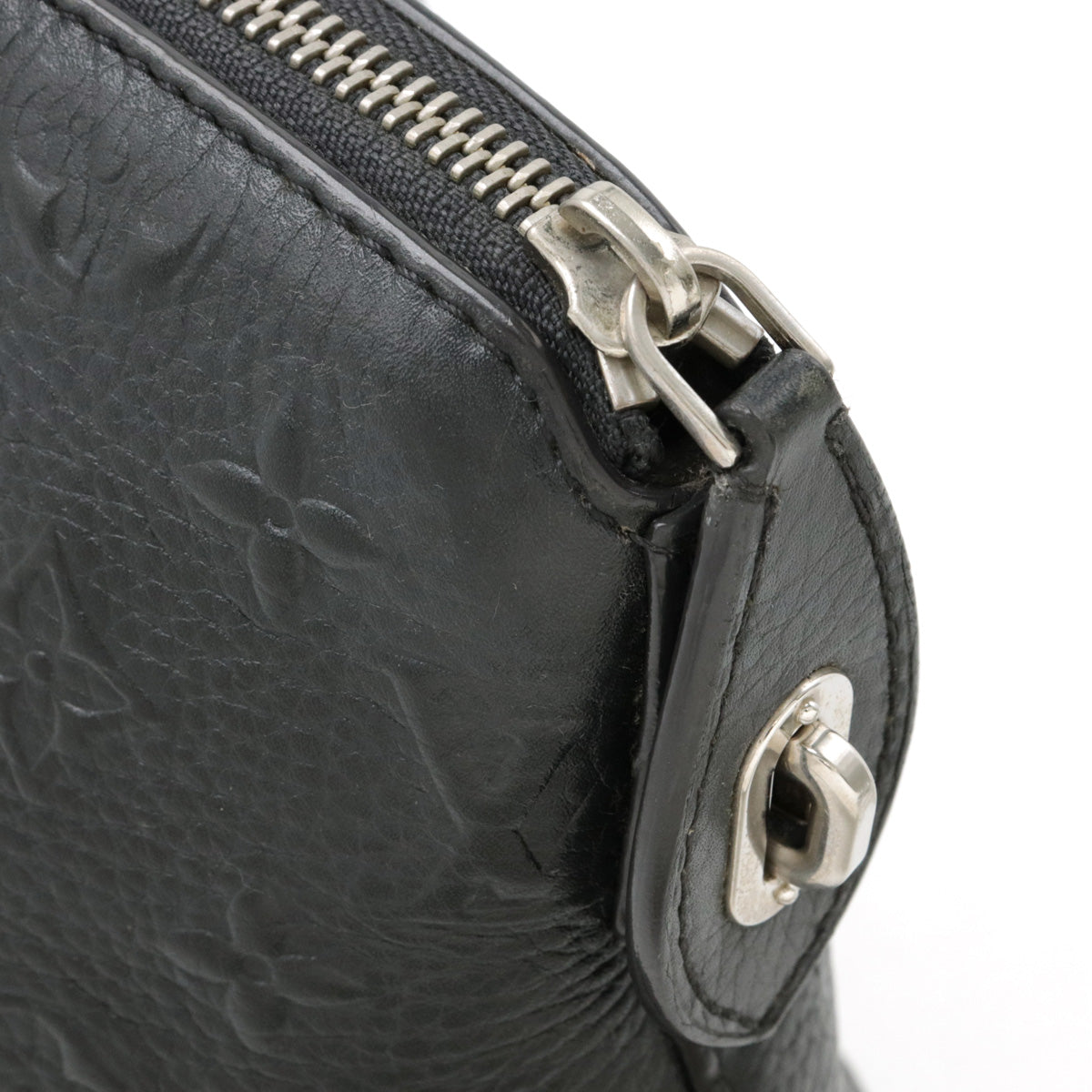 Louis Vuitton Lockit Revelation Leather Handbag Black