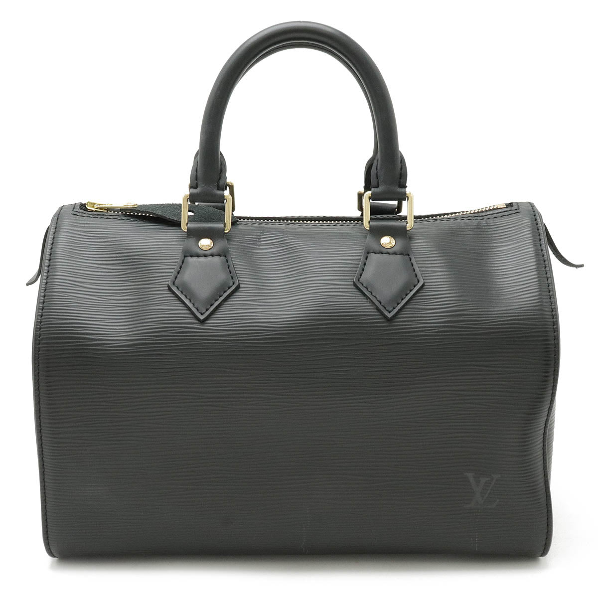 Louis Vuitton Soft Epi Speedy 25 Handbag Black