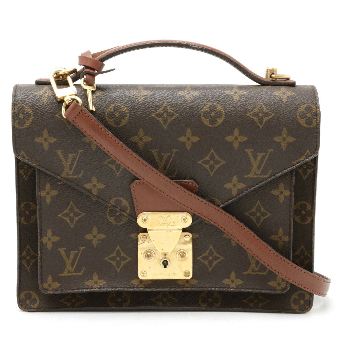 Louis Vuitton Monogram Monceau 26 Handbag M51187 in Very Good Condition