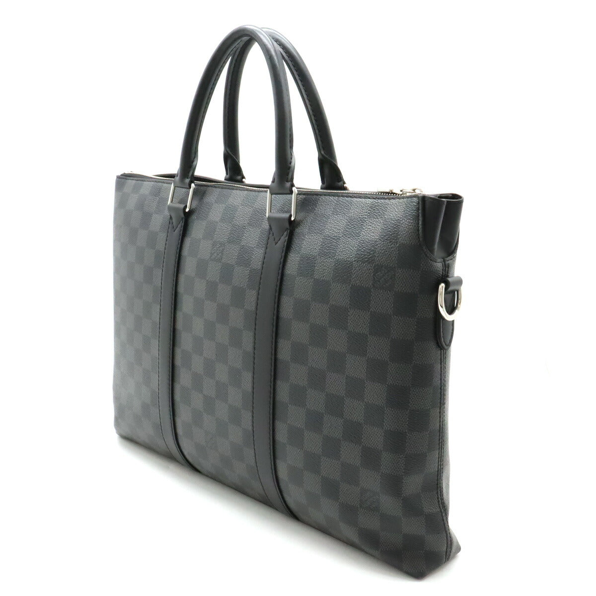 Louis Vuitton Damier Graphite Anton Briefcase N40024 in Very Good Condition