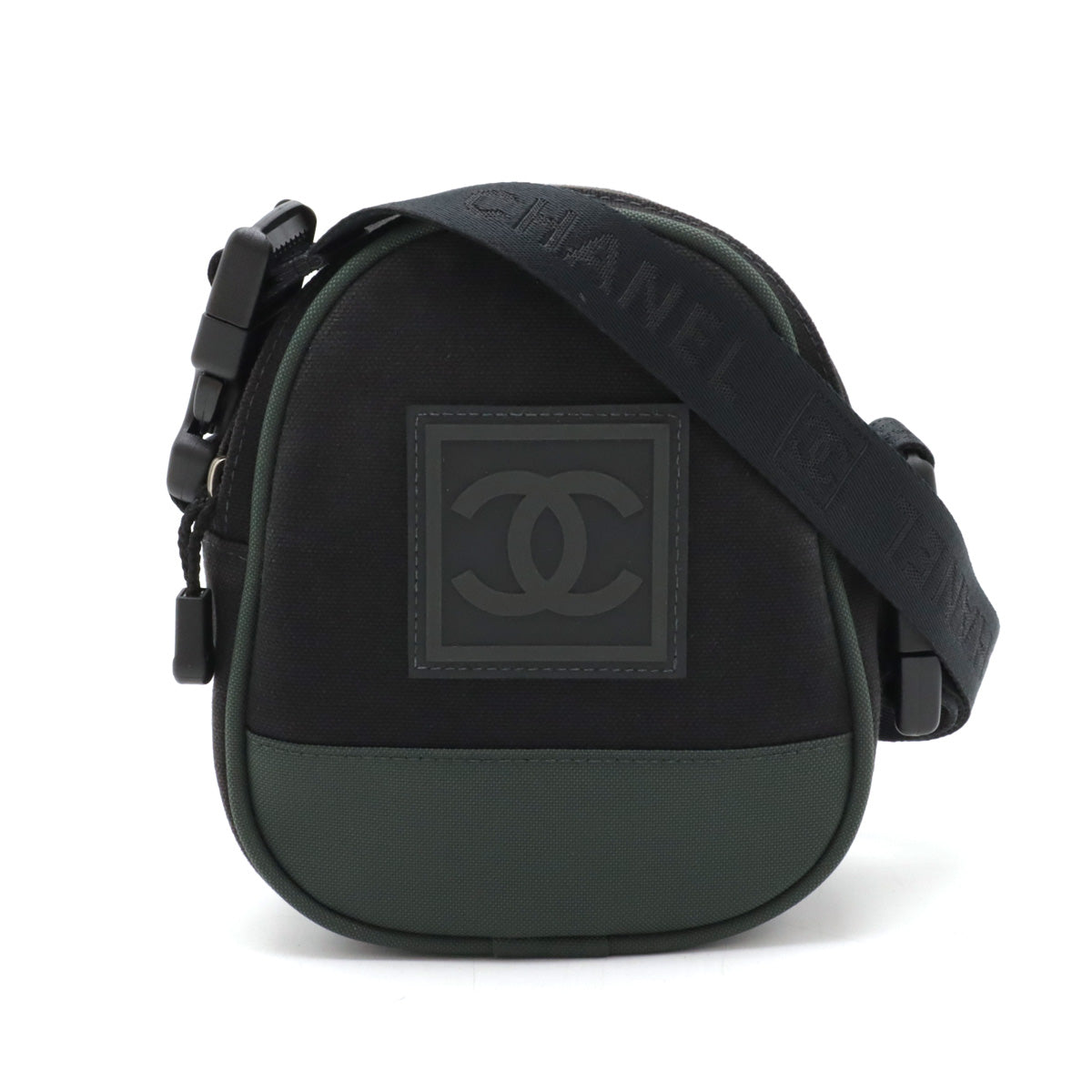 Chanel Nylon Canvas Sports Line Coco Mark 2-Way Shoulder Bag A23300 in Very Good Condition