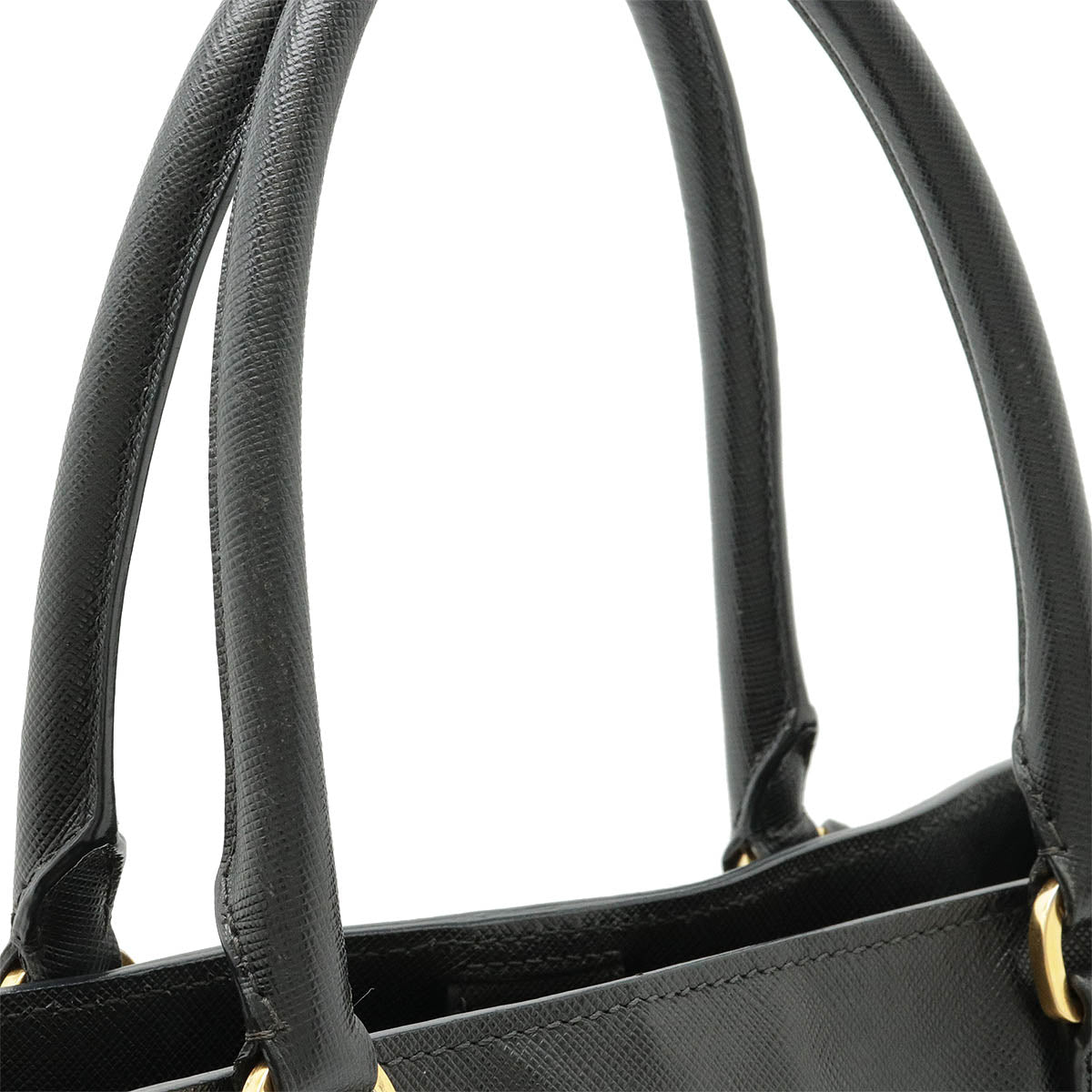 Prada Saffiano Lux Leather Handbag Black