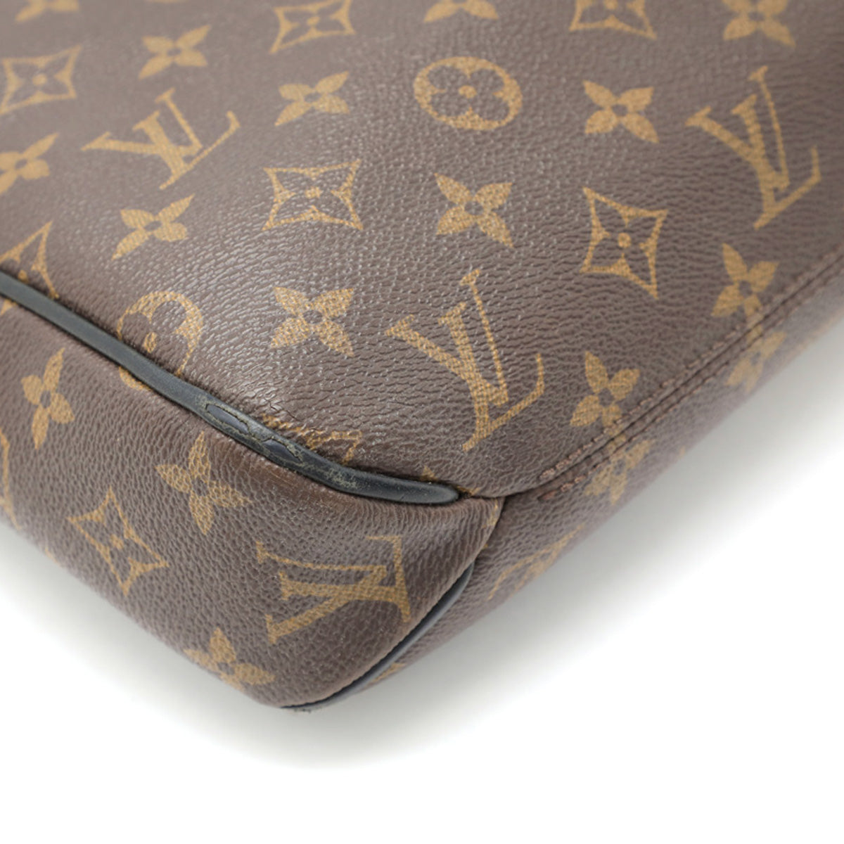 Louis Vuitton Monogram Macassar District PM Shoulder Bag M40935 in Good Condition