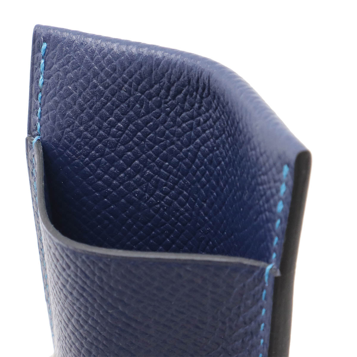 Hermes MC2 Leather Card Case Blue