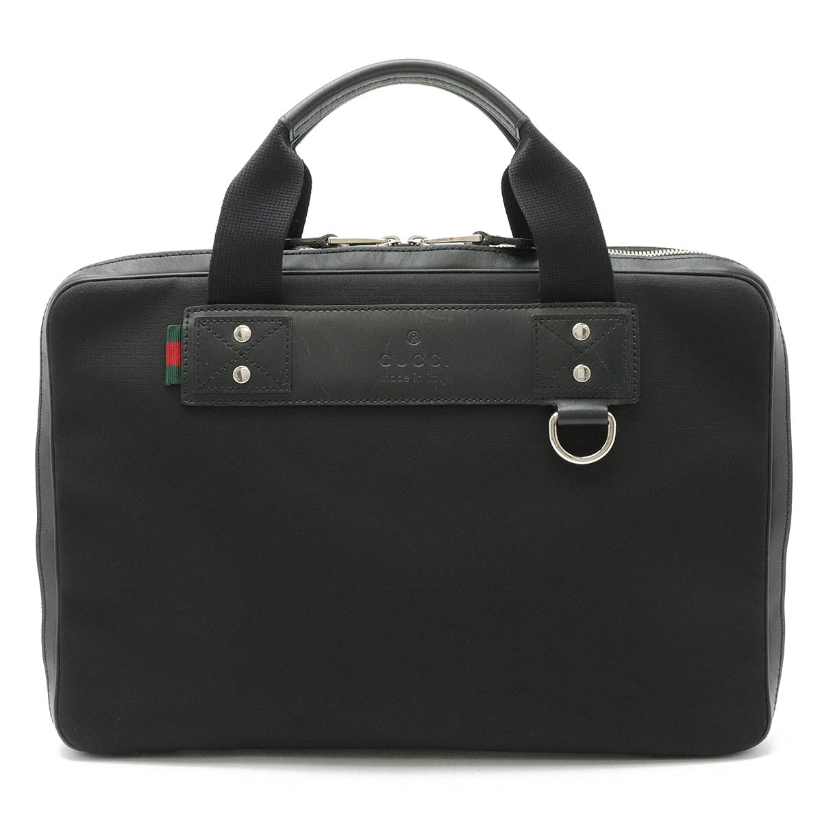 Gucci Canvas Leather Briefcase Black