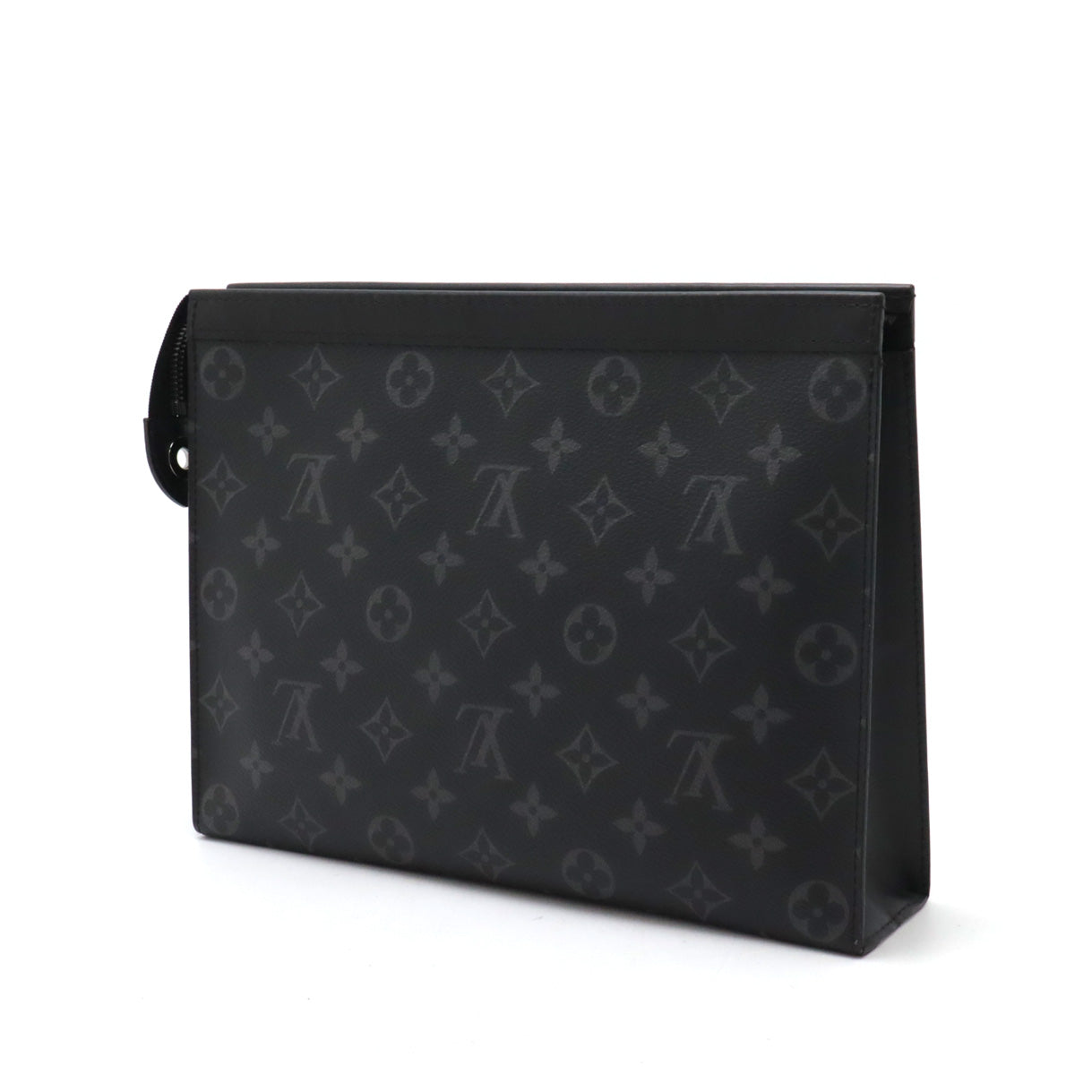 Louis Vuitton Monogram Eclipse Pochette Voyage MM Clutch M61692