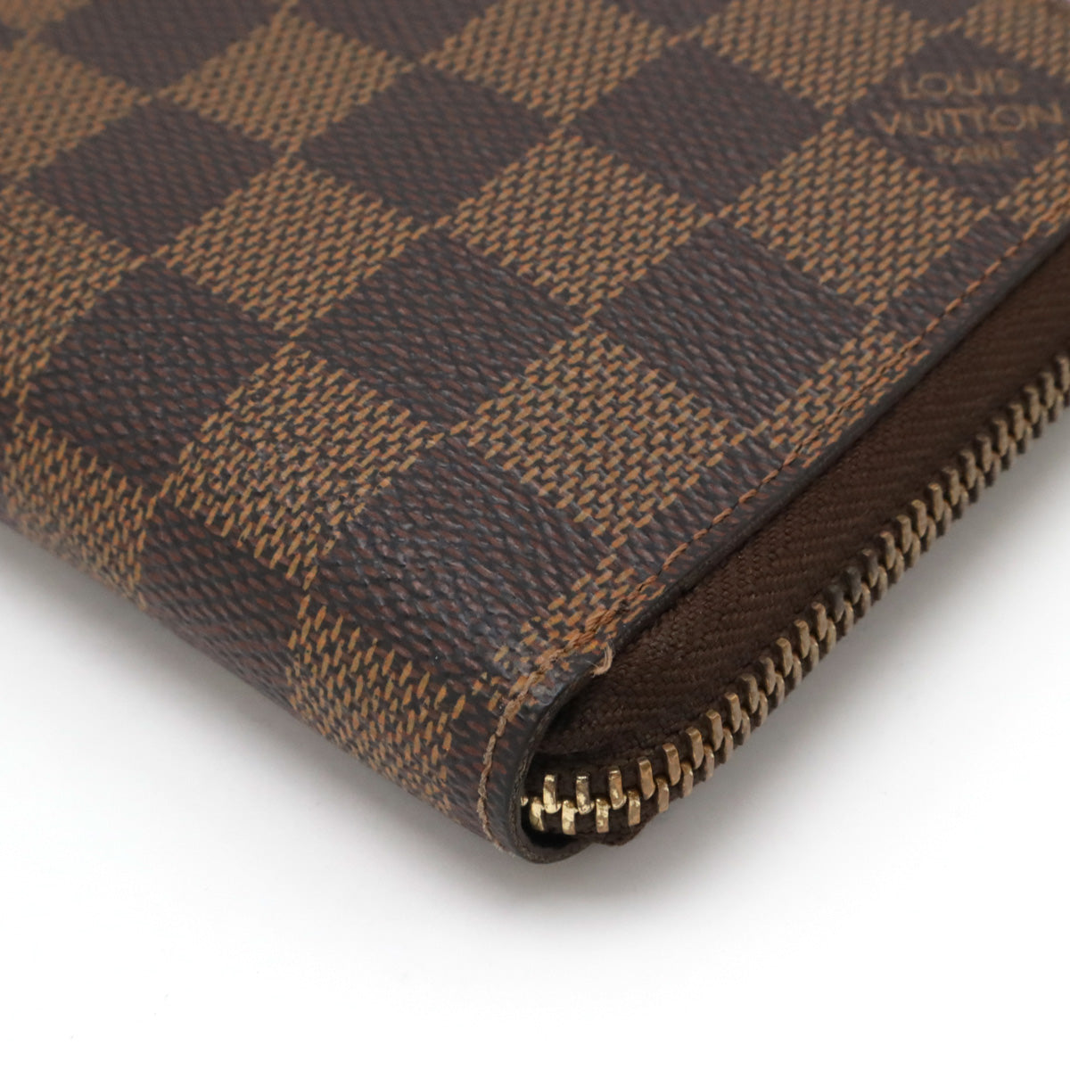 Louis Vuitton Damier Zippy Compact Wallet N60028 in Very Good Condition