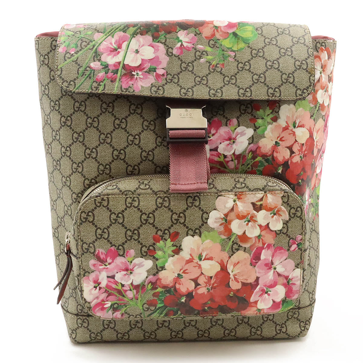 Gucci GG Blooms Supreme PVC Suede Backpack 405019