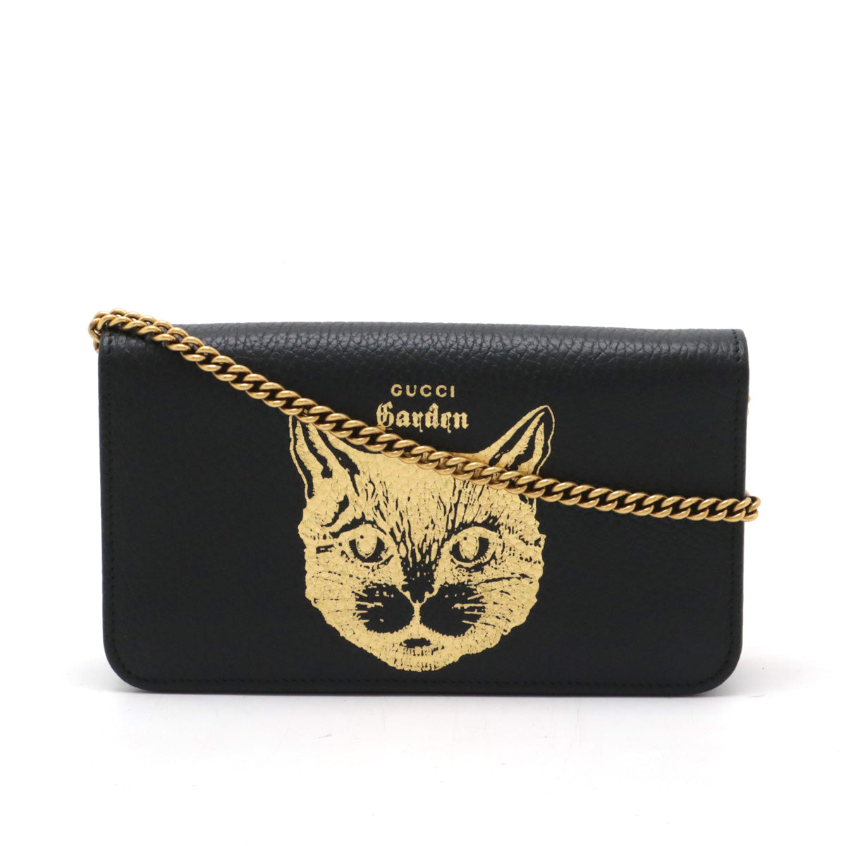 Gucci Leather Mystic Cat Garden Series Shoulder Bag 521552