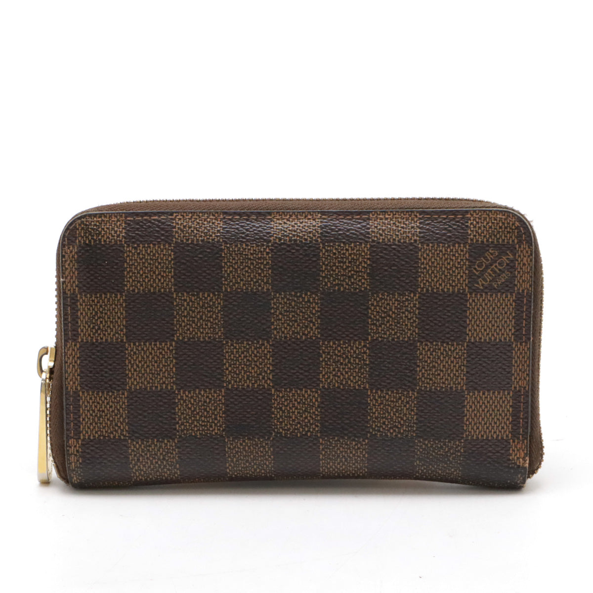 Louis Vuitton Damier Zippy Compact Wallet N60028 in Good Condition