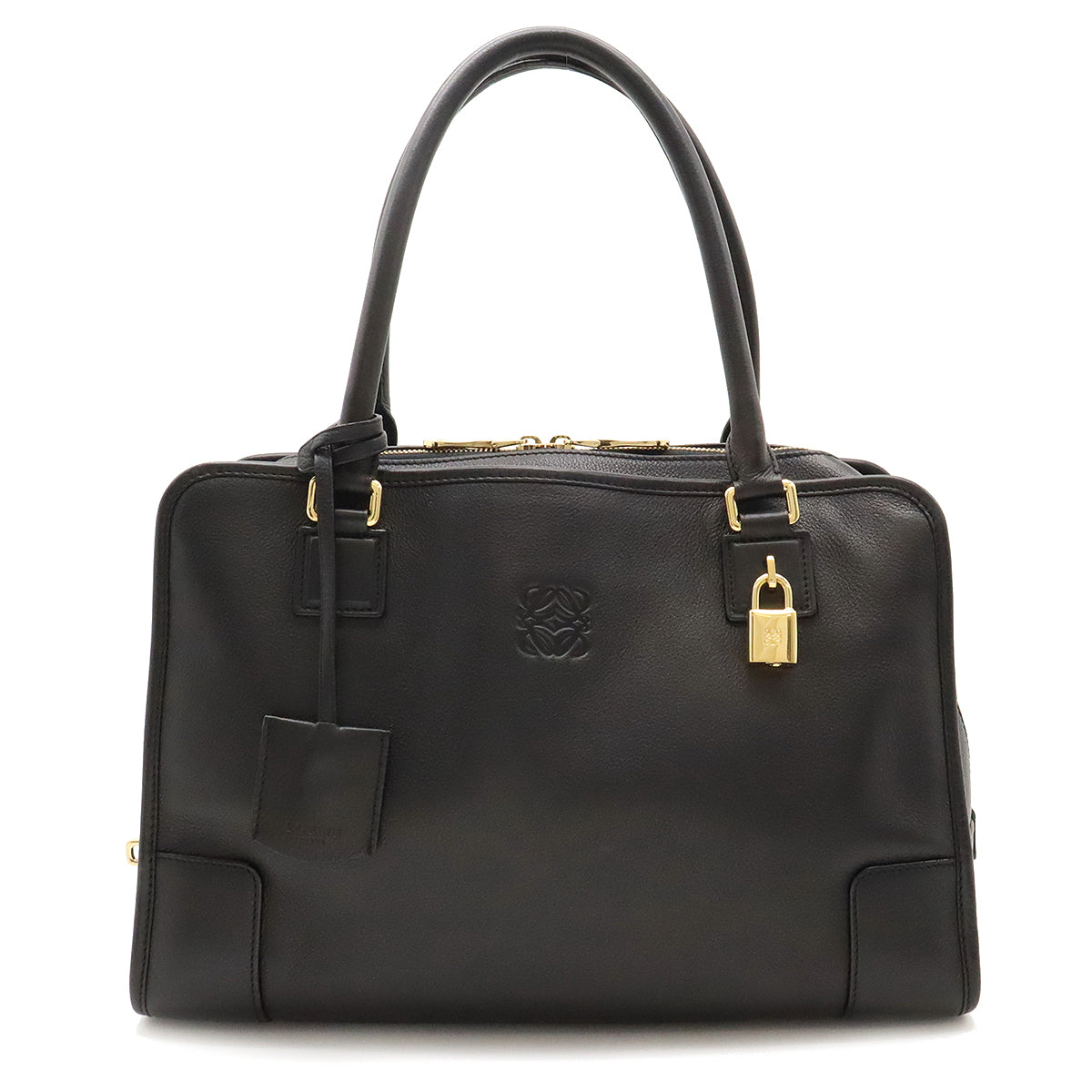 Loewe Leather Amazona 35 Handbag Black