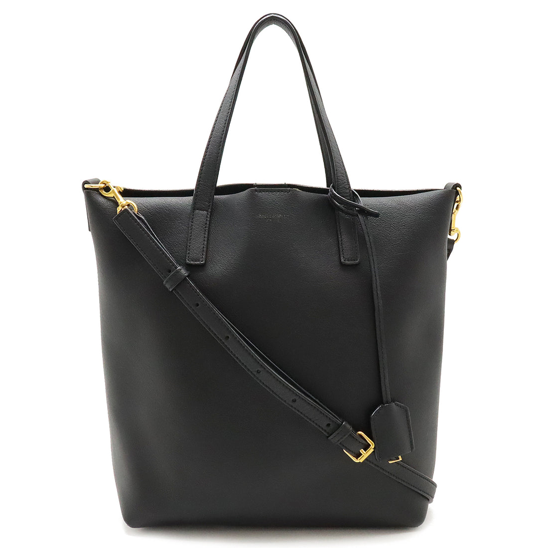 Yves Saint Laurent Leather Toy Shopping Tote Bag