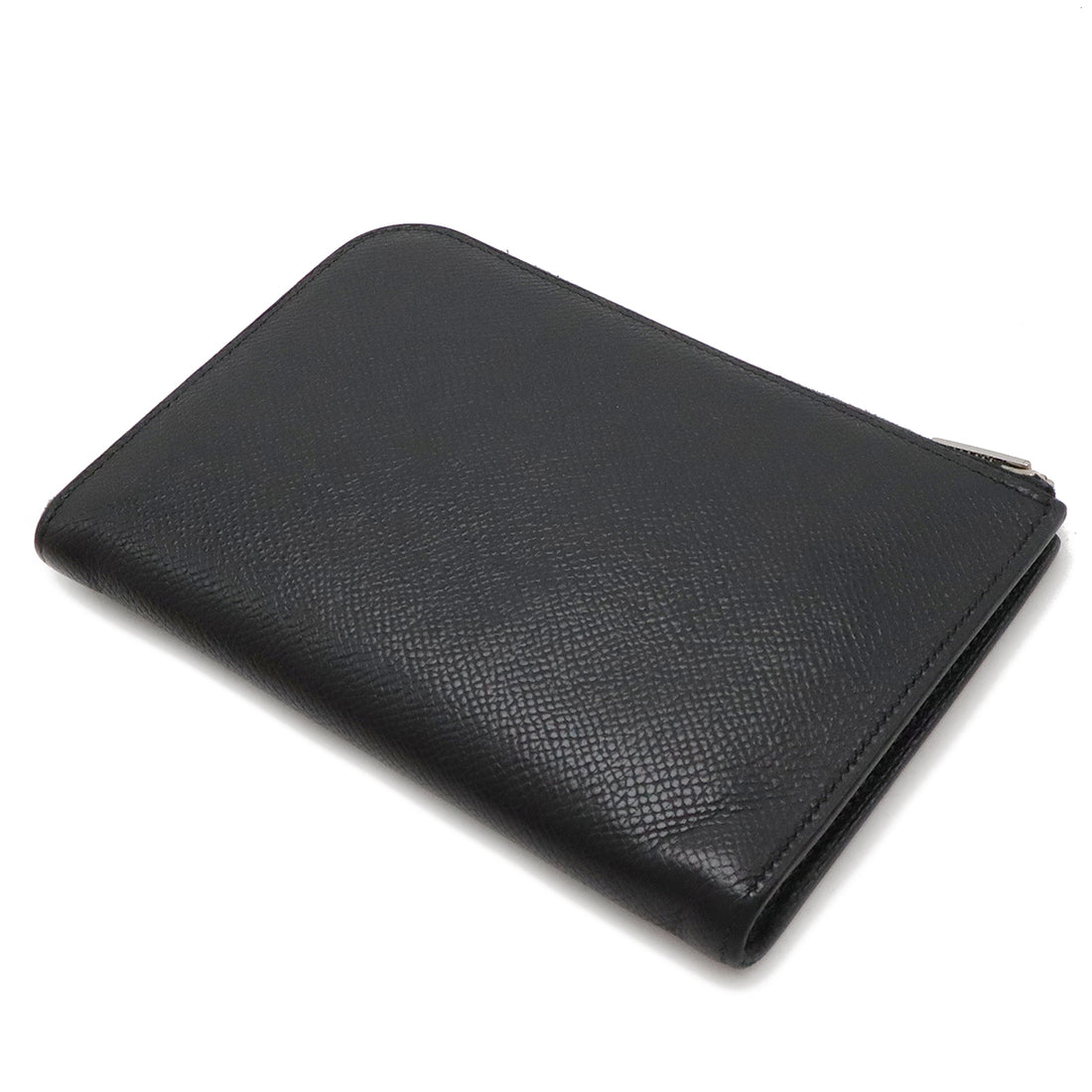 Hermes Remix Combine L-Zip Wallet Black Leather