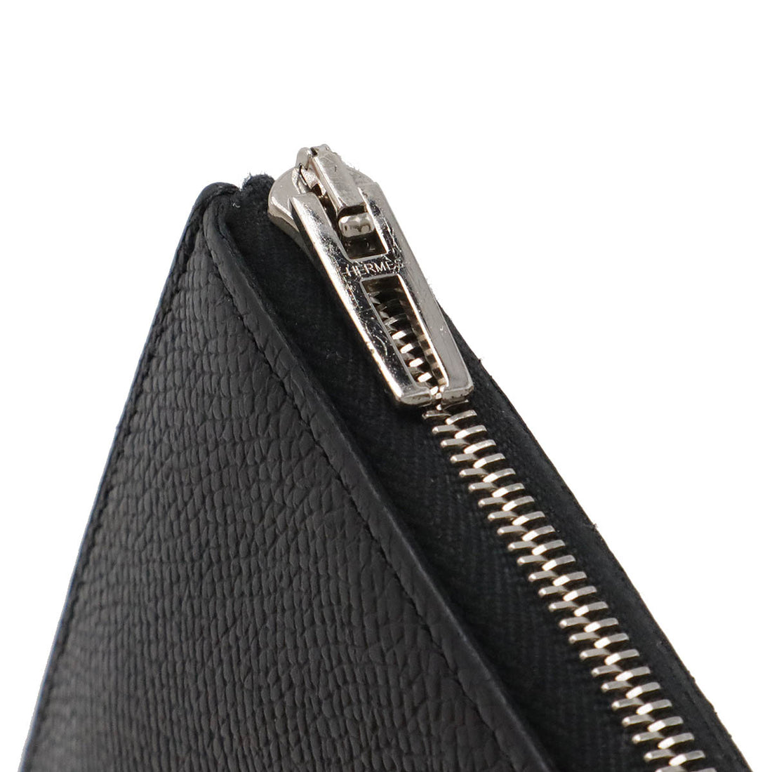 Hermes Remix Combine L-Zip Wallet Black Leather