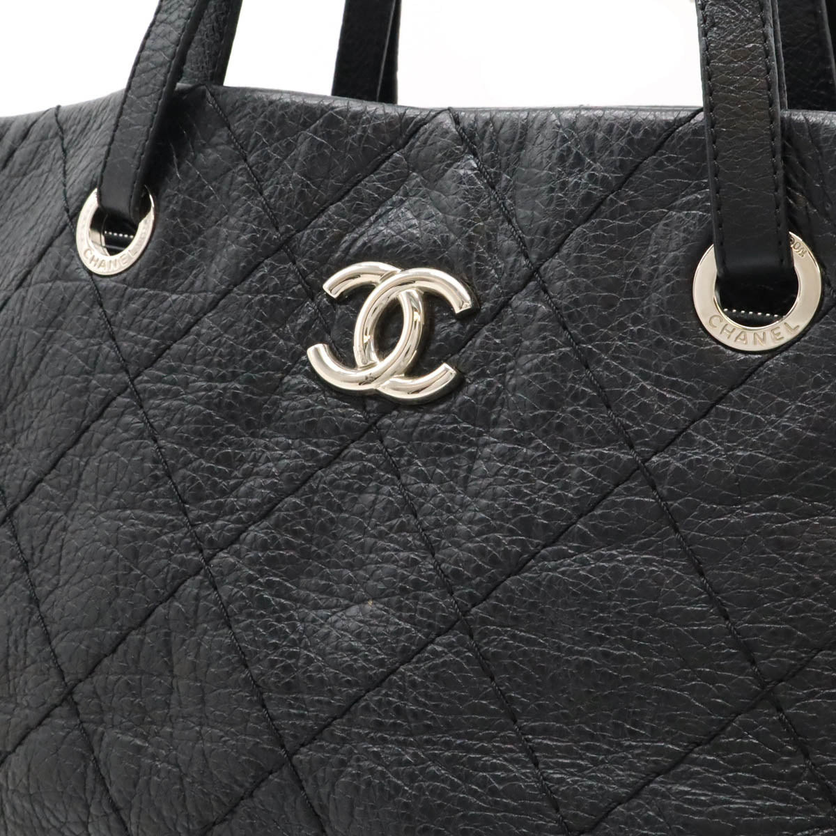 Chanel On the Road Leather Tote Bag Black