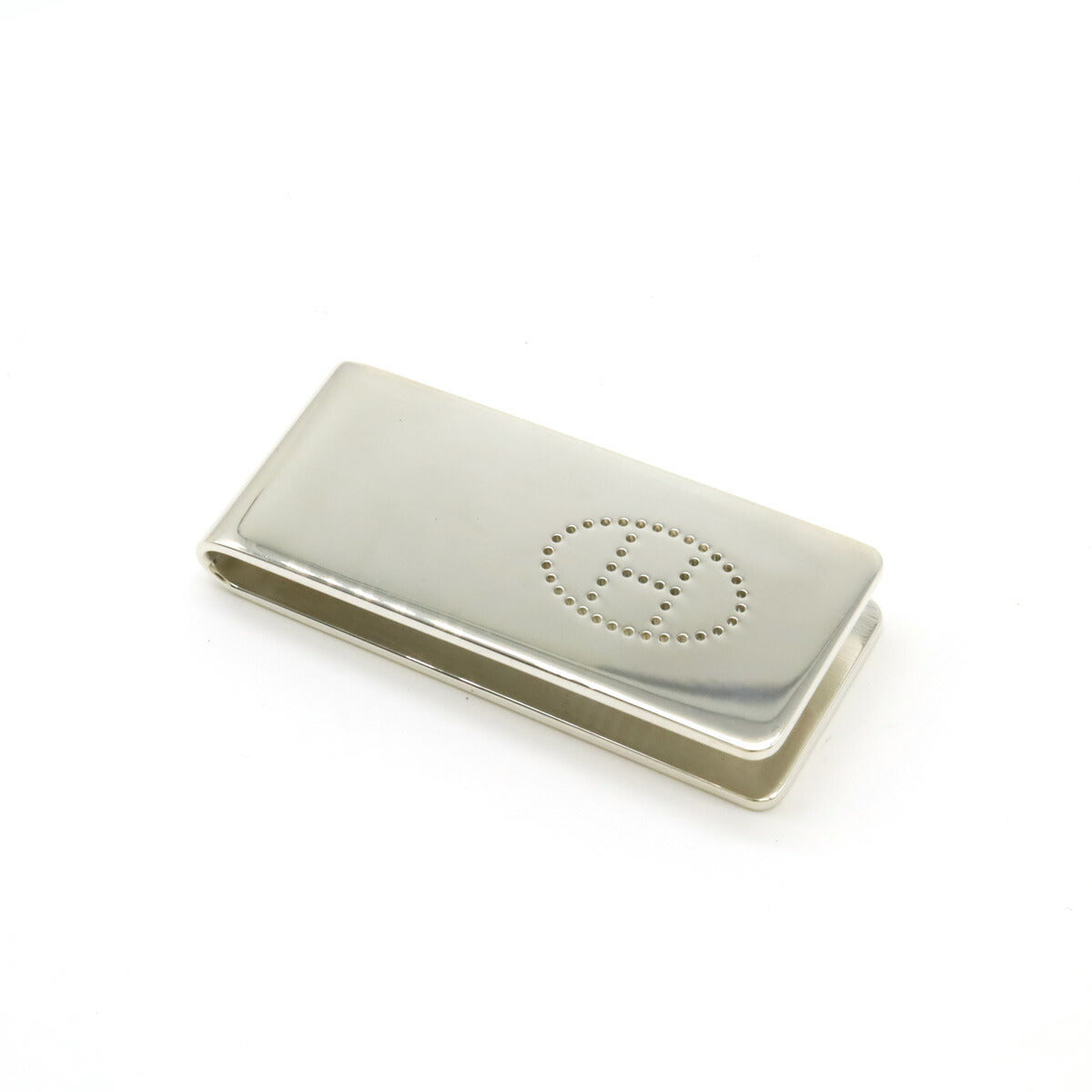 Hermes Silver Money Clip H Logo