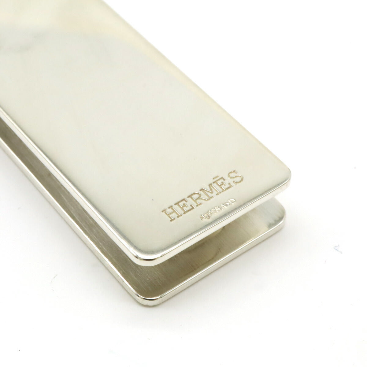 Hermes Silver Money Clip H Logo