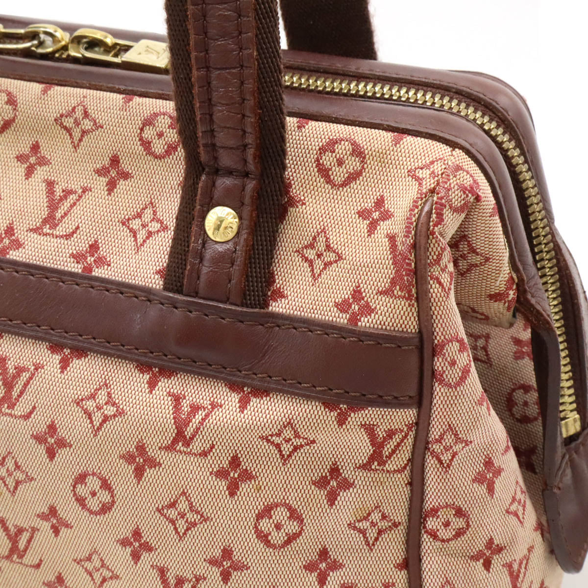 Louis Vuitton Josephine PM Canvas Leather Handbag