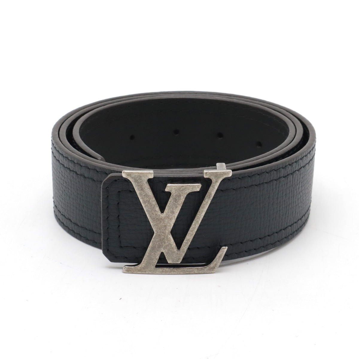 Louis Vuitton Leather Belt Black M9903U