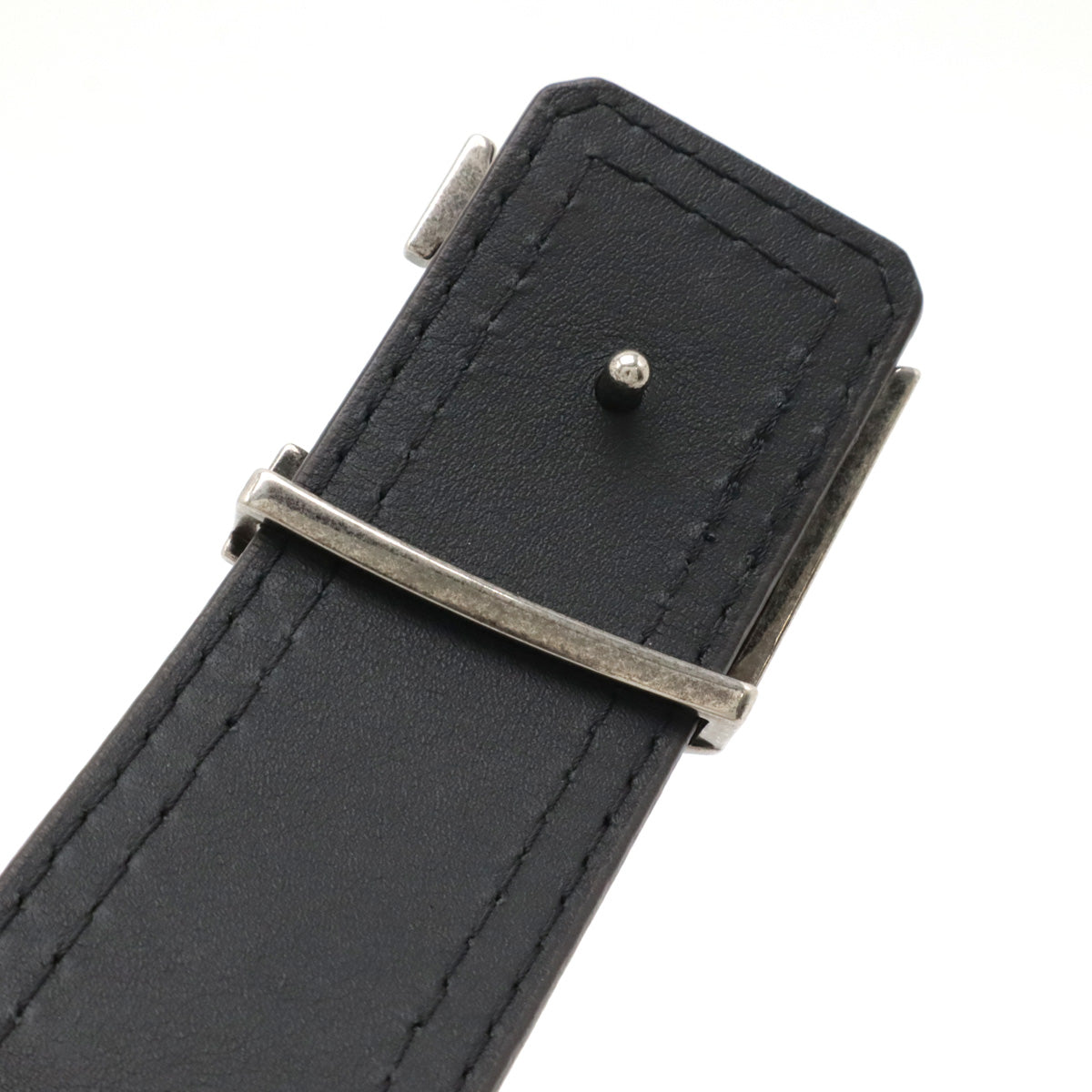 Louis Vuitton Leather Belt Black M9903U