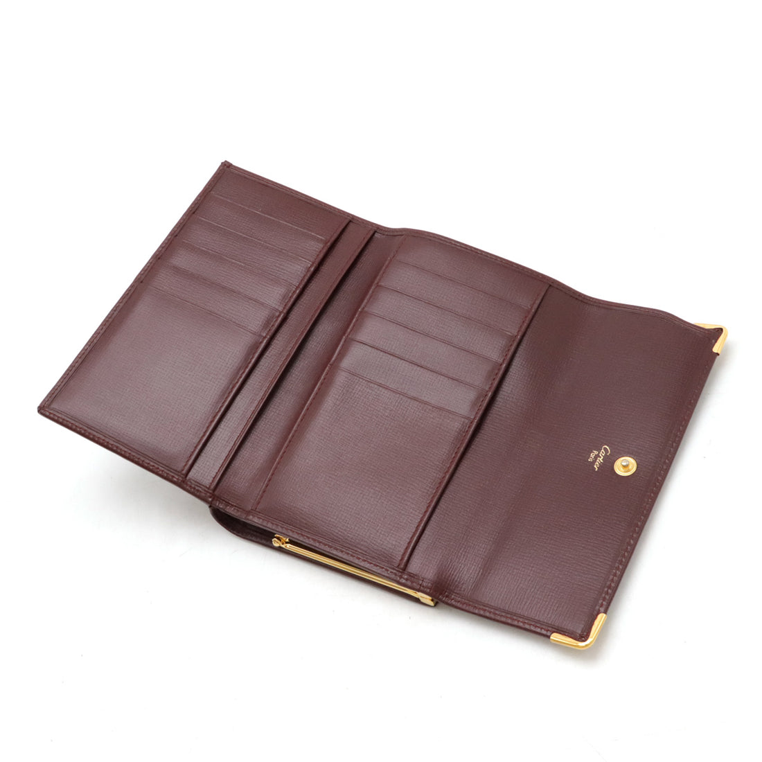 Cartier Leather Must Line Tri-Fold Wallet in Pristine Condition