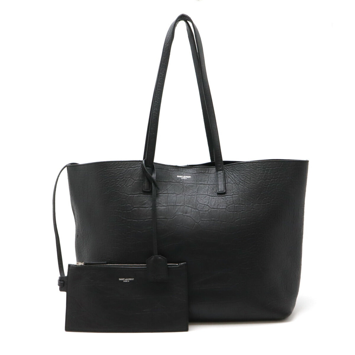 Yves Saint Laurent Leather Tote Bag Black