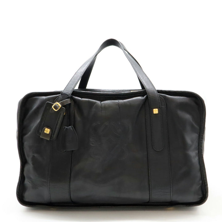 Loewe Anagram Leather Boston Bag