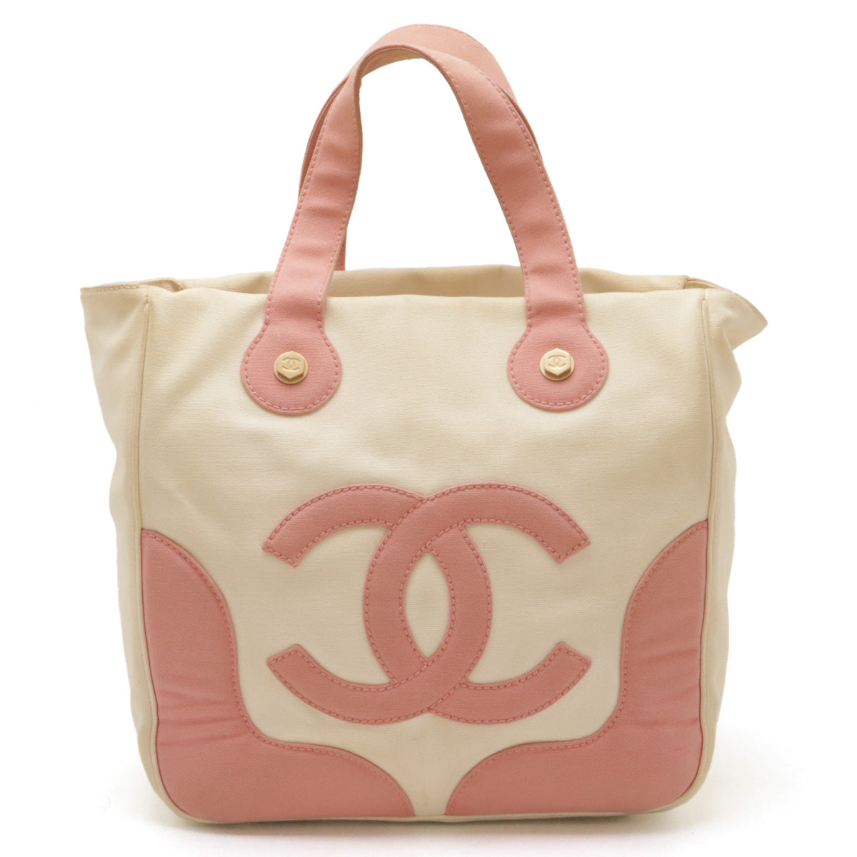 Chanel Canvas Marshmallow Tote Bag A24224 in Good Condition