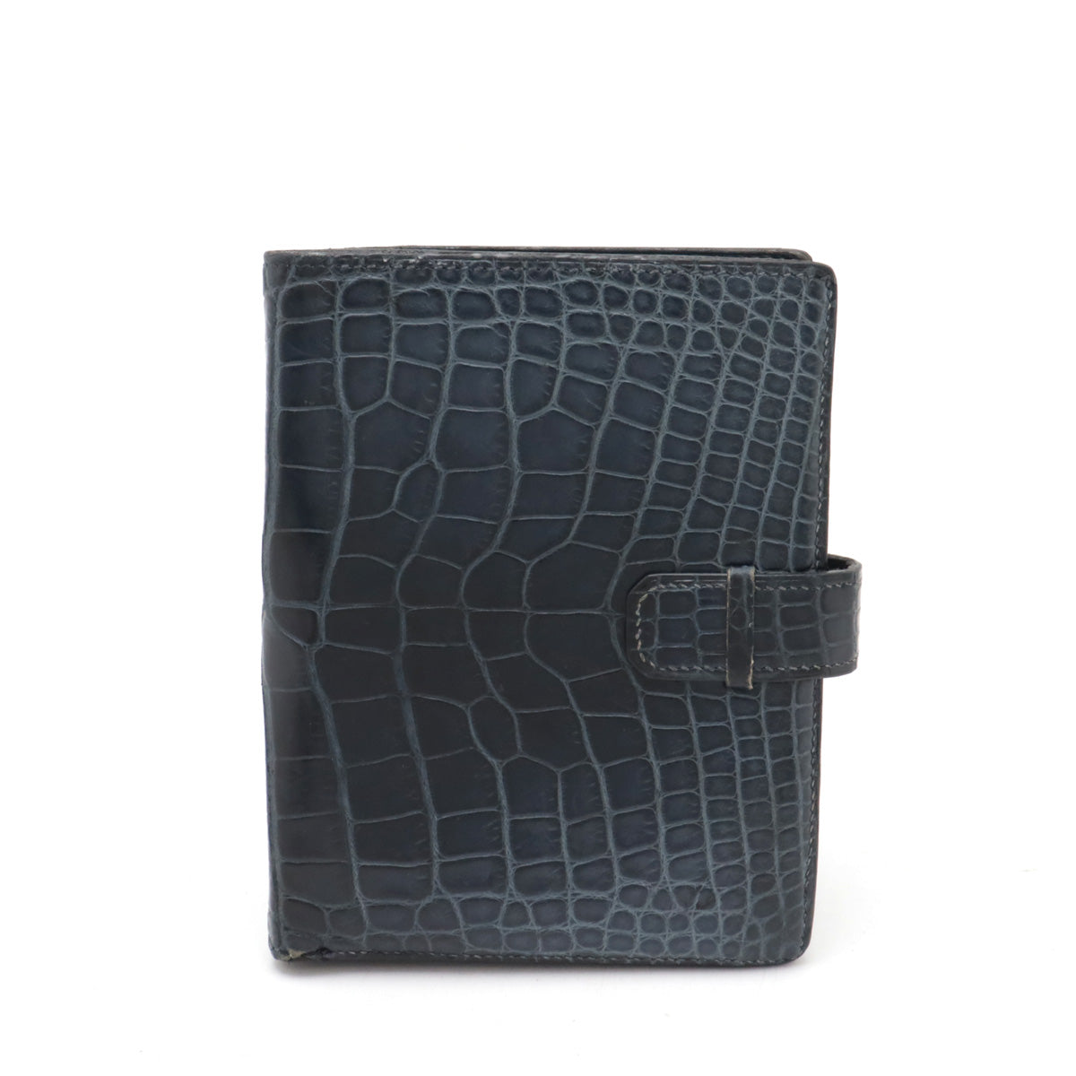 Hermes Alligator Jura 2 Bifold Wallet in Good Condition