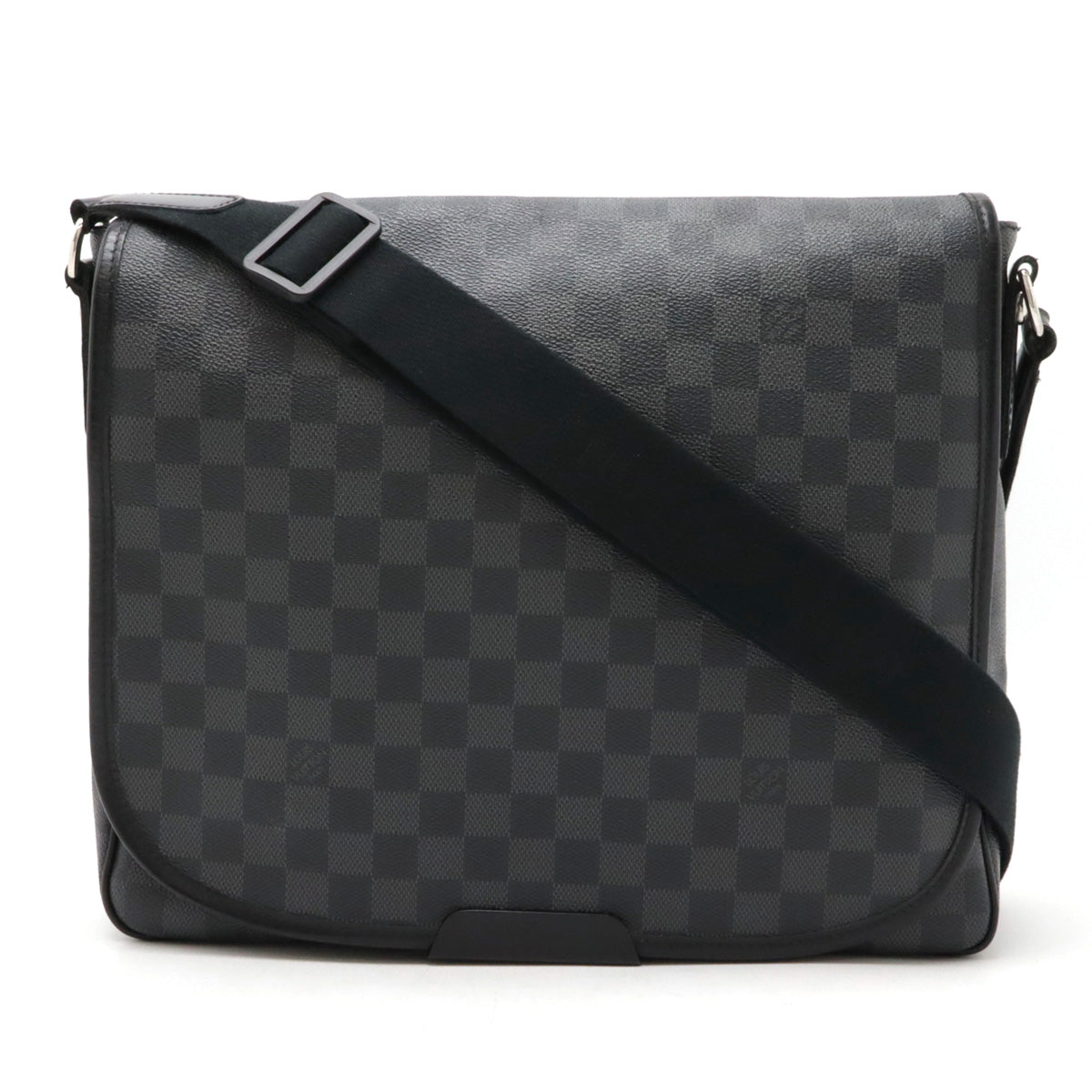 Louis Vuitton Damier Graphite Daniel MM Shoulder Bag N58029 in Very Good Condition