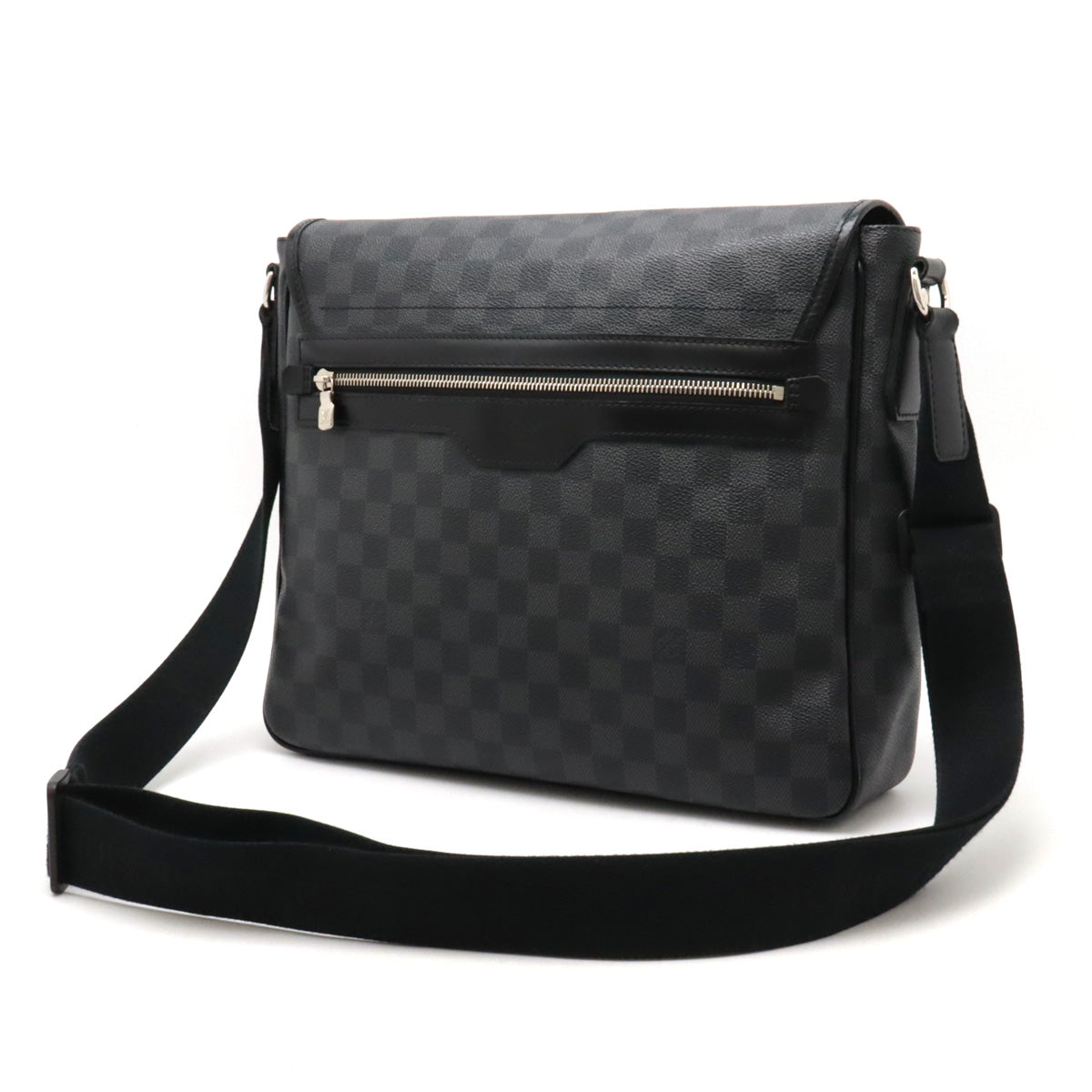 Louis Vuitton Damier Graphite Daniel MM Shoulder Bag N58029 in Very Good Condition