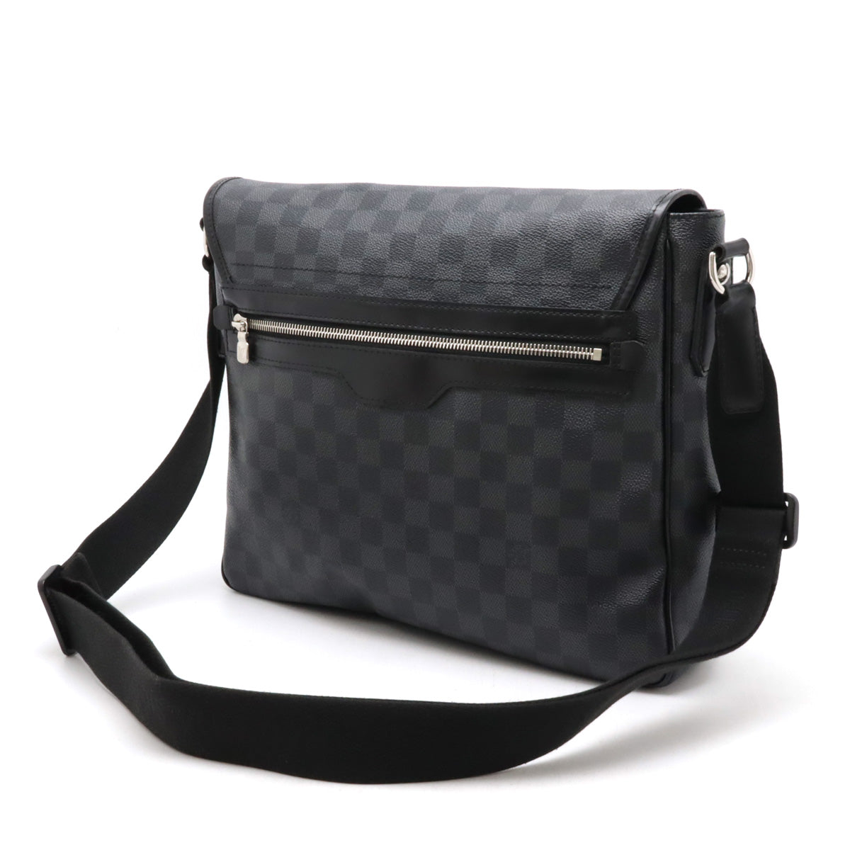 Louis Vuitton Damier Graphite Daniel MM Shoulder Bag N58029 in Good Condition