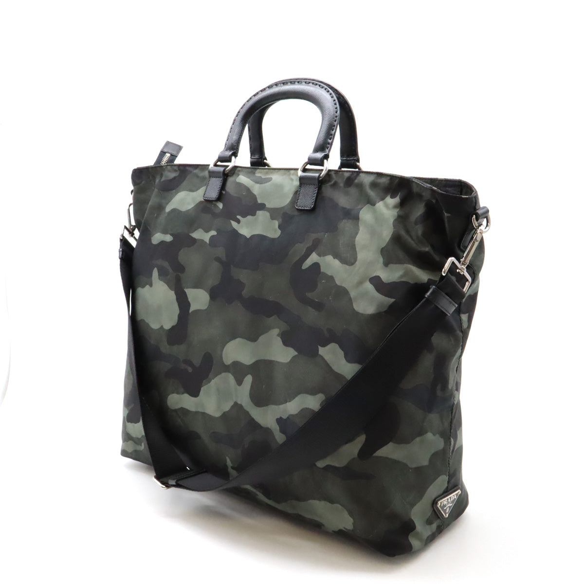 Prada Nylon Leather 2WAY Dragon Camouflage Bag