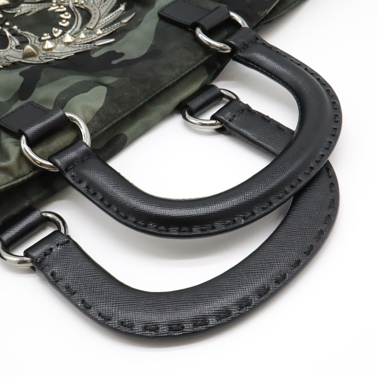 Prada Nylon Leather 2WAY Dragon Camouflage Bag