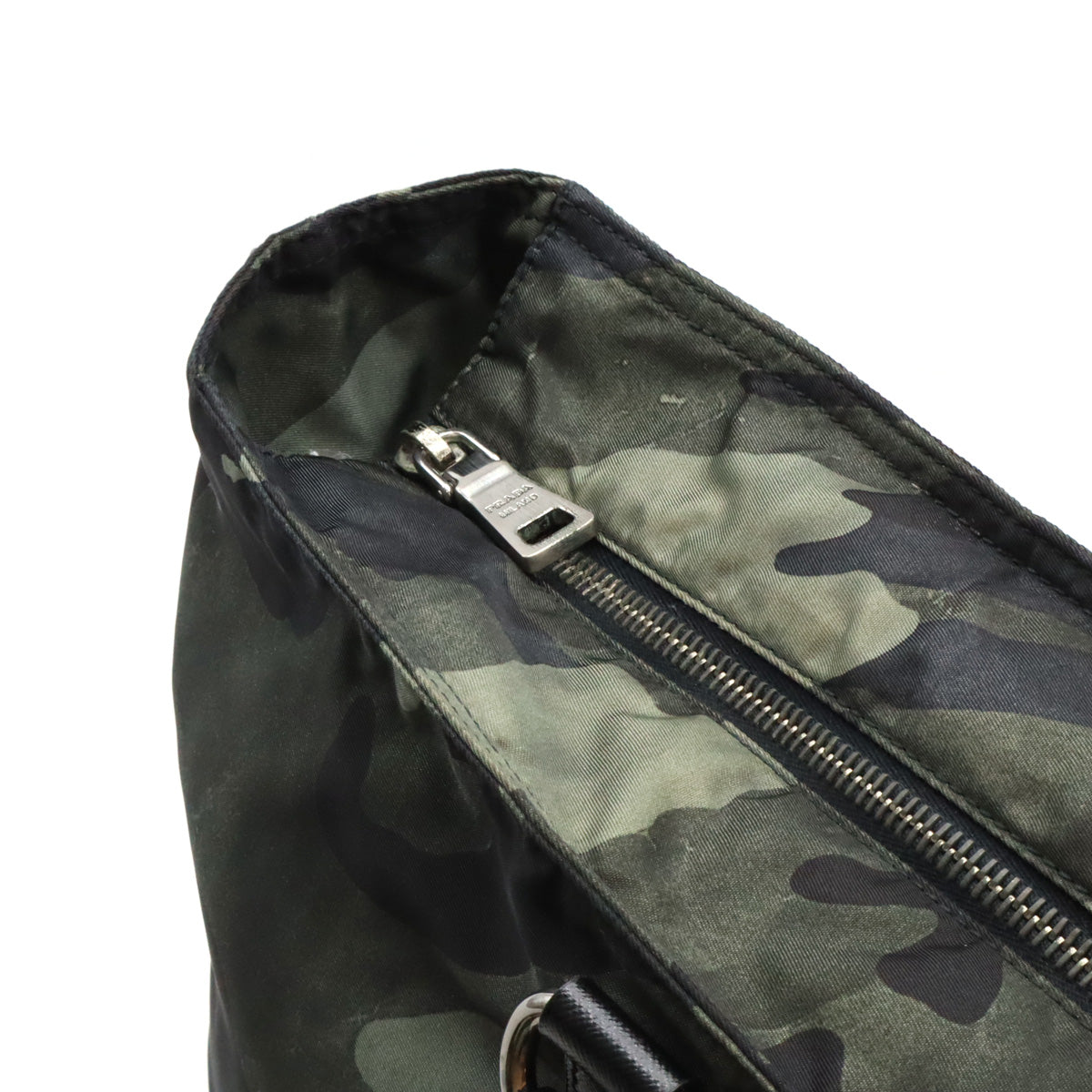 Prada Nylon Leather 2WAY Dragon Camouflage Bag