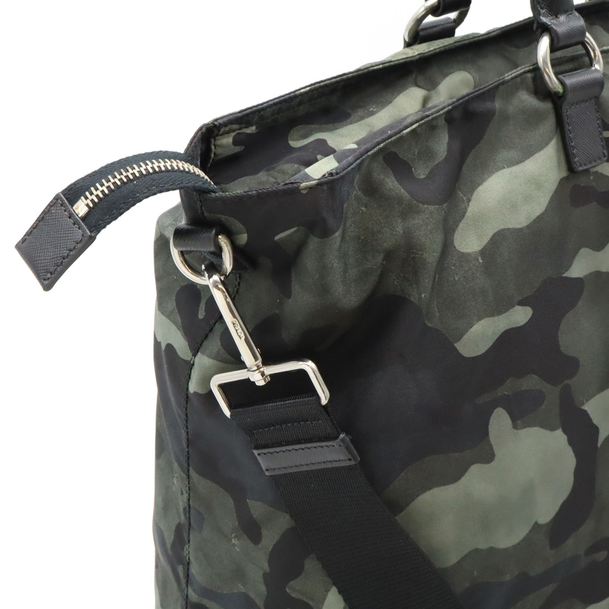 Prada Nylon Leather 2WAY Dragon Camouflage Bag