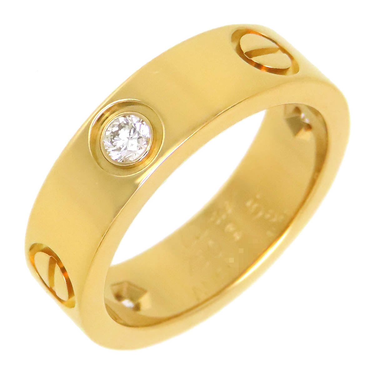 Cartier K18YG Diamond Love Ring B4032451