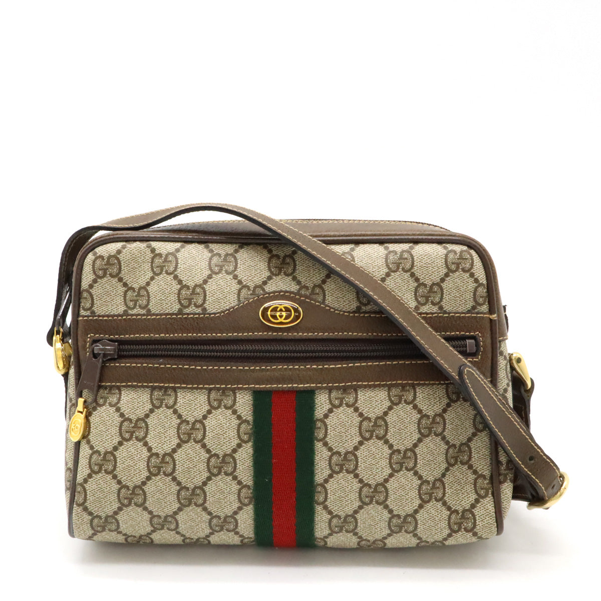 Gucci Old Sherry Line Shoulder Bag Brown