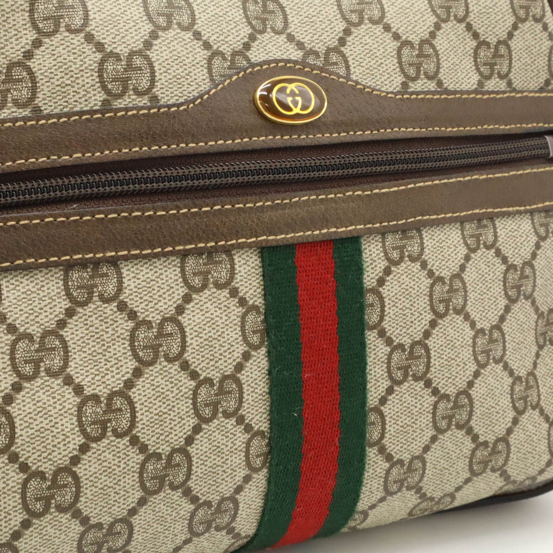 Gucci Old Sherry Line Shoulder Bag Brown