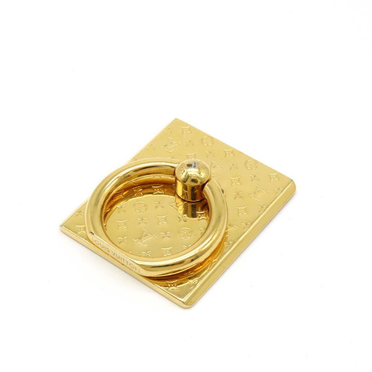 Louis Vuitton Nanogram Phone Ring Holder Gold