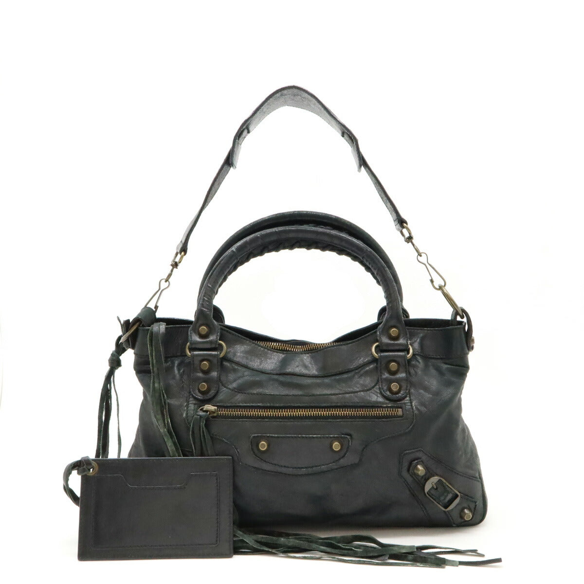 Balenciaga The First Leather Handbag Black