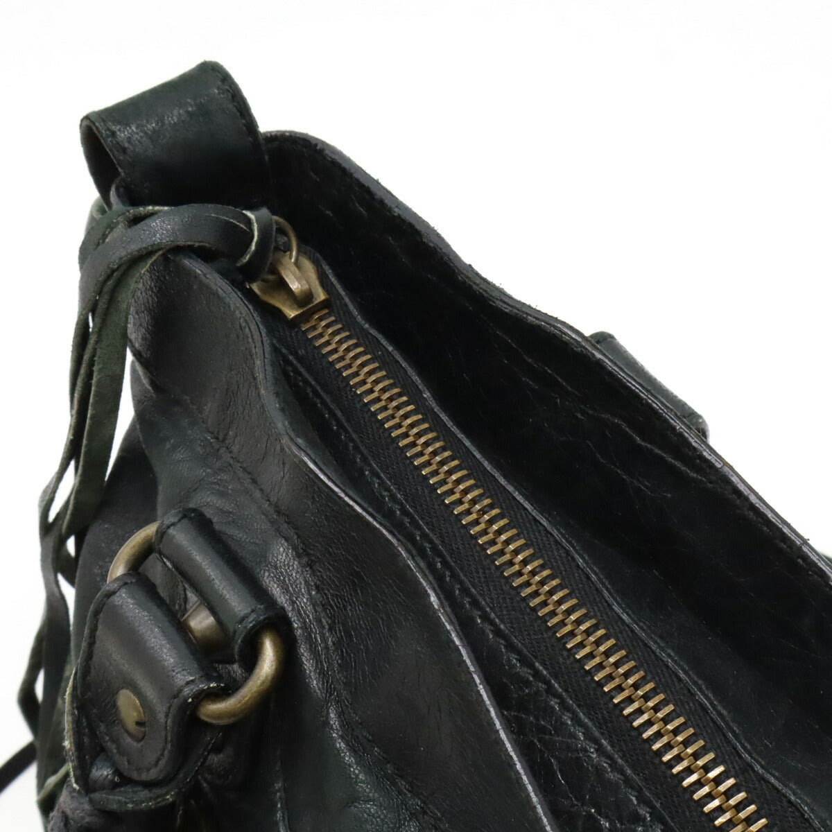 Balenciaga The First Leather Handbag Black