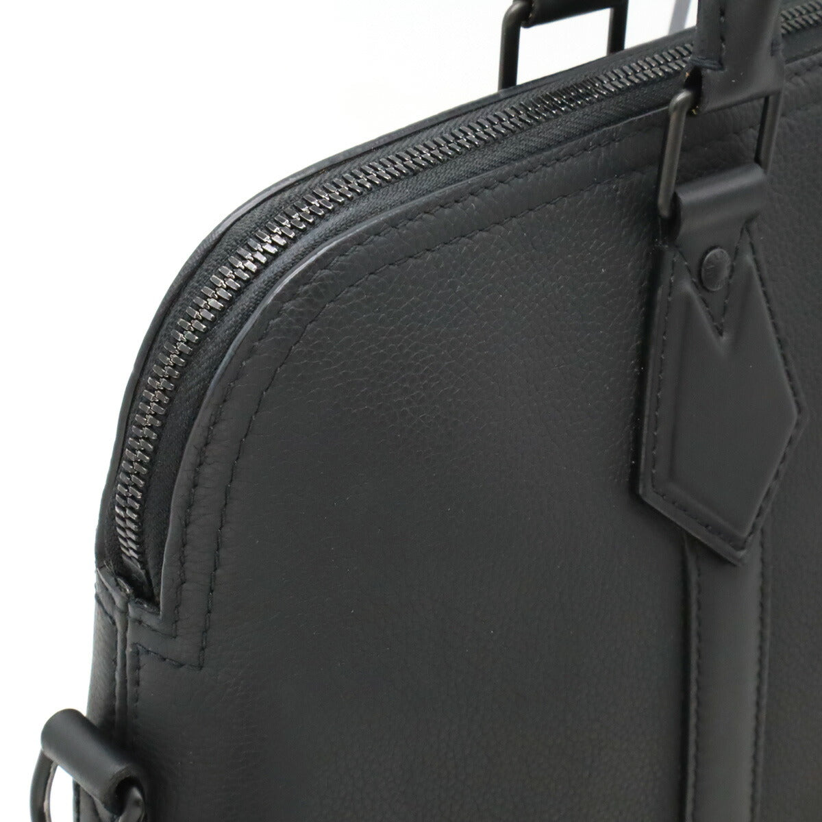 Louis Vuitton Aerogram Leather Briefcase Black